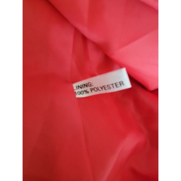 100% Silk Women Lined Size 16 Jacket Blazer Shomi Scalloped Front Button Vintage - Picture 7 of 9